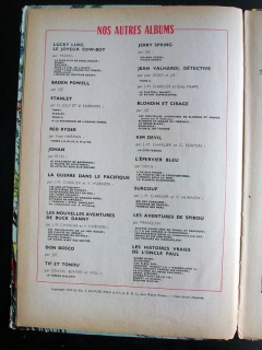 Catalogue Dupuis de "Blondin et Cirage" Silence on tourne (1956)