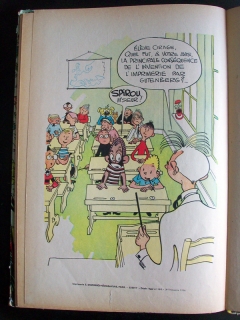 Illustration "bouche-trou" finale de "Blondin et Cirage" Silence on tourne (1956)