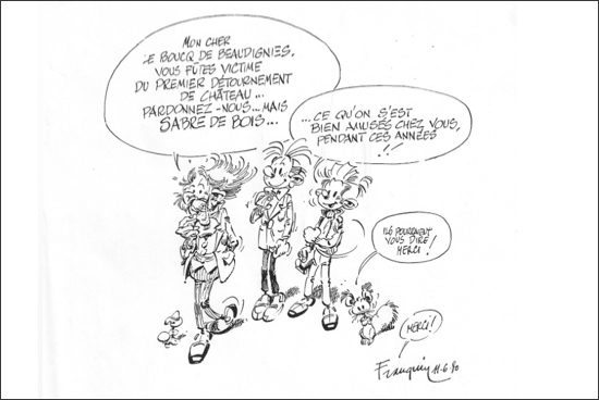 Dedicace Chateau Skeuvre Franquin