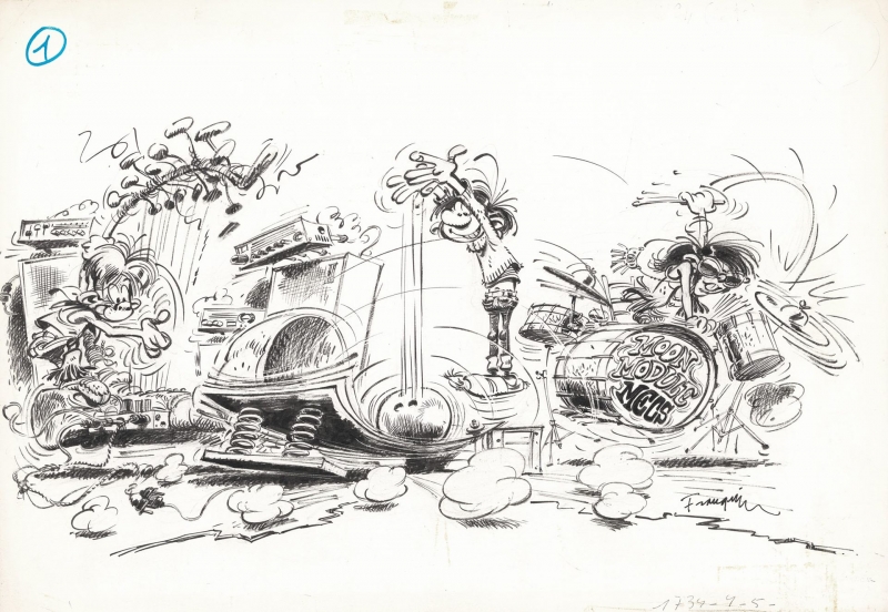 Gaston Lagaffe - Moon Module Mecs
